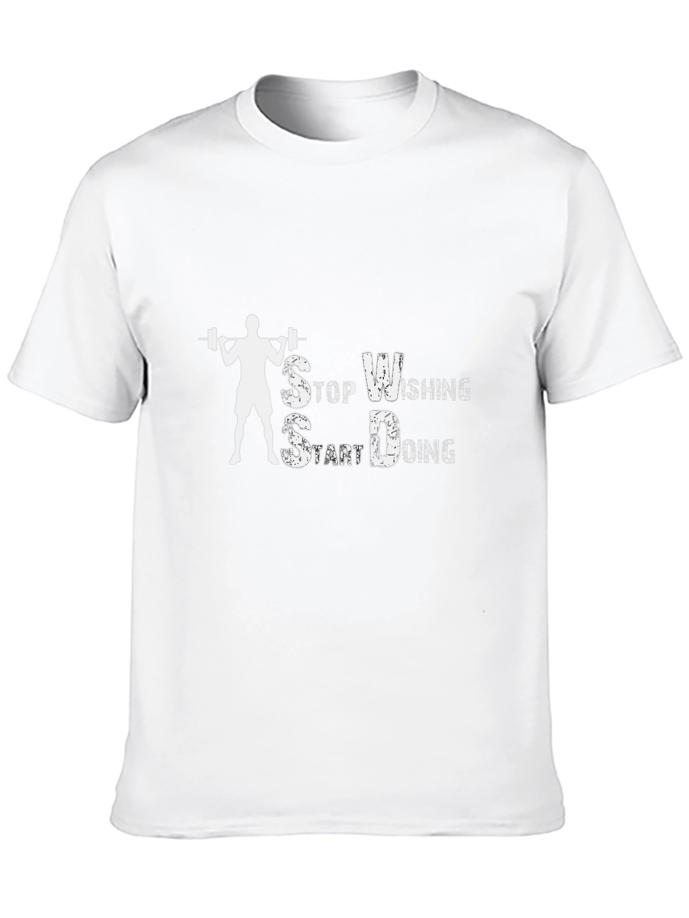 Motivational Workout T-Shirt - Stop Wishing Start Doing!