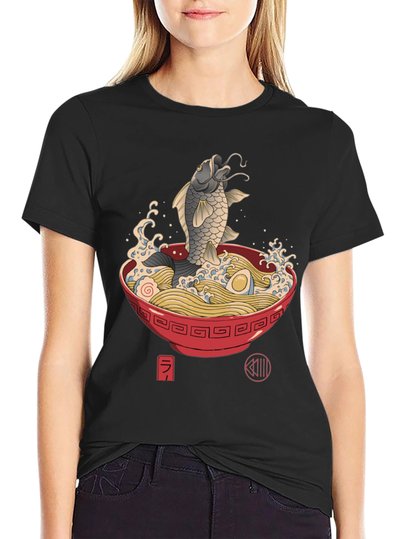 Ramen Fish T-Shirt Unique Design Tee