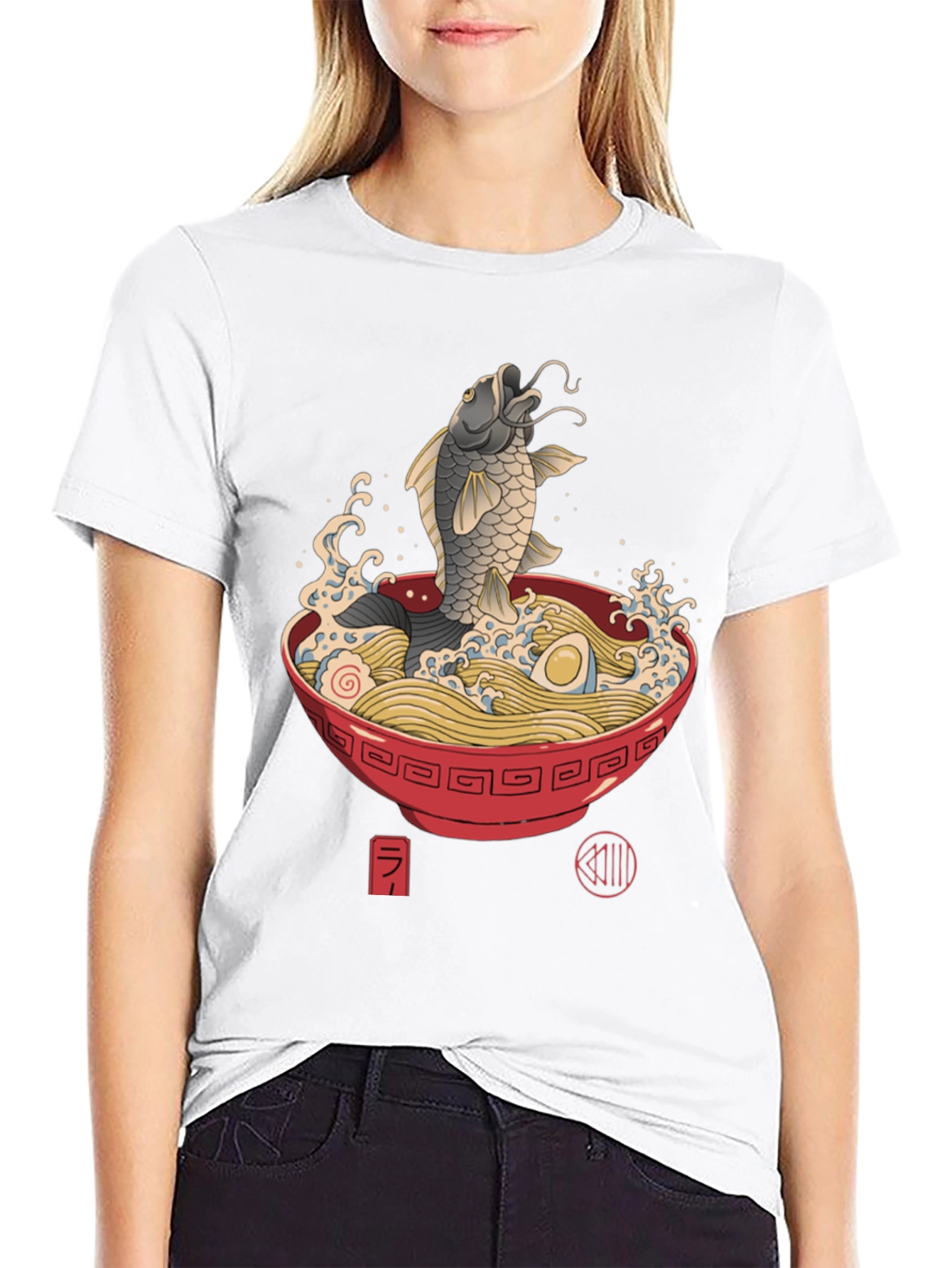 Ramen Fish T-Shirt Unique Design Tee