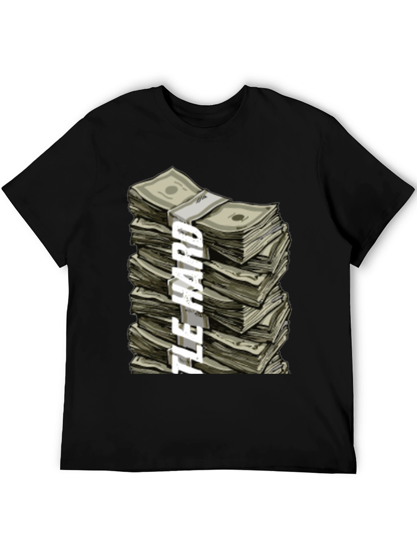 Hustle Hard Stacked Money Graphic Tee