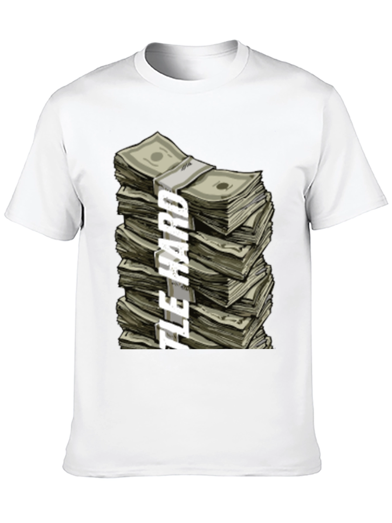 Hustle Hard Stacked Money Graphic Tee