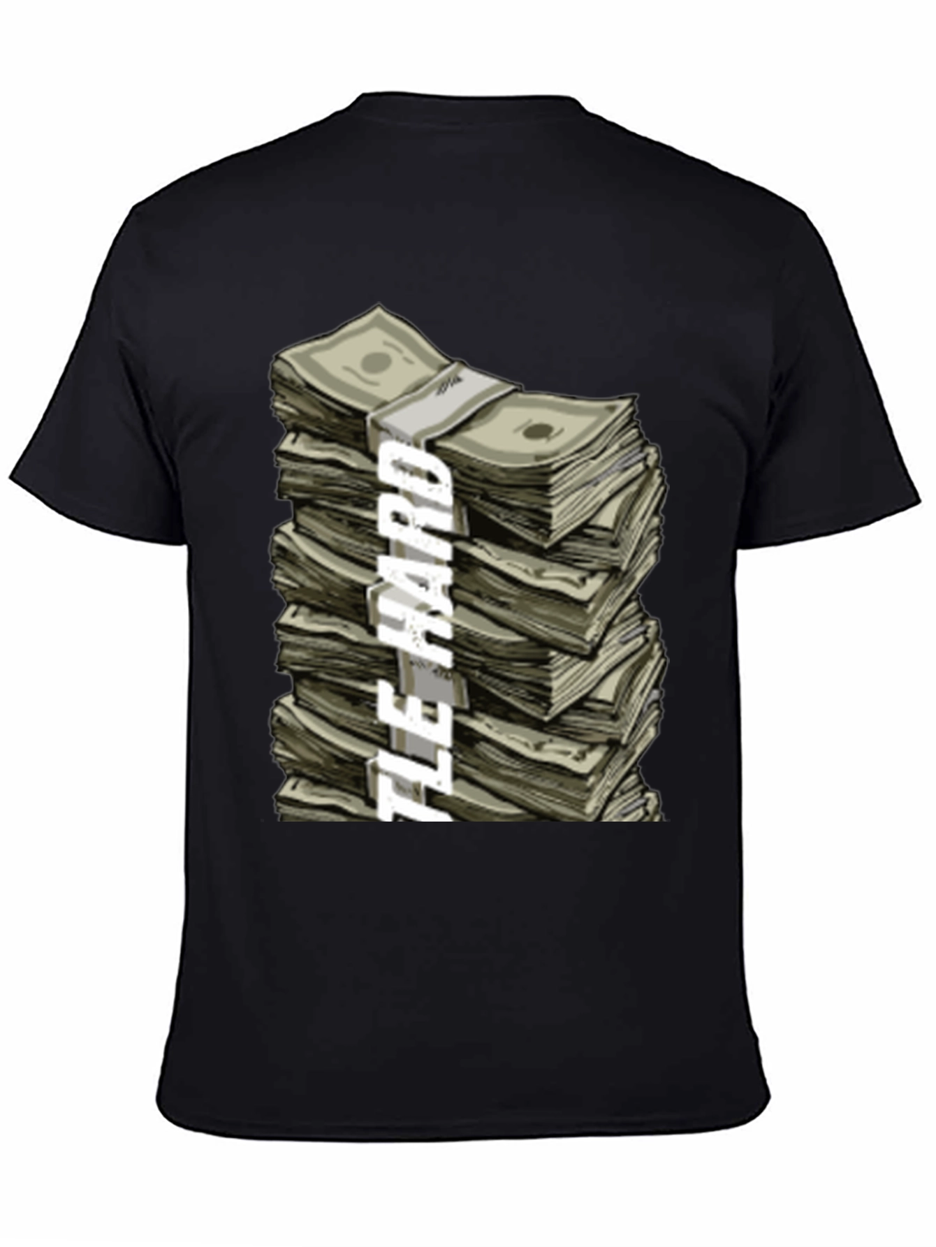 Hustle Hard Stacked Money Graphic Tee