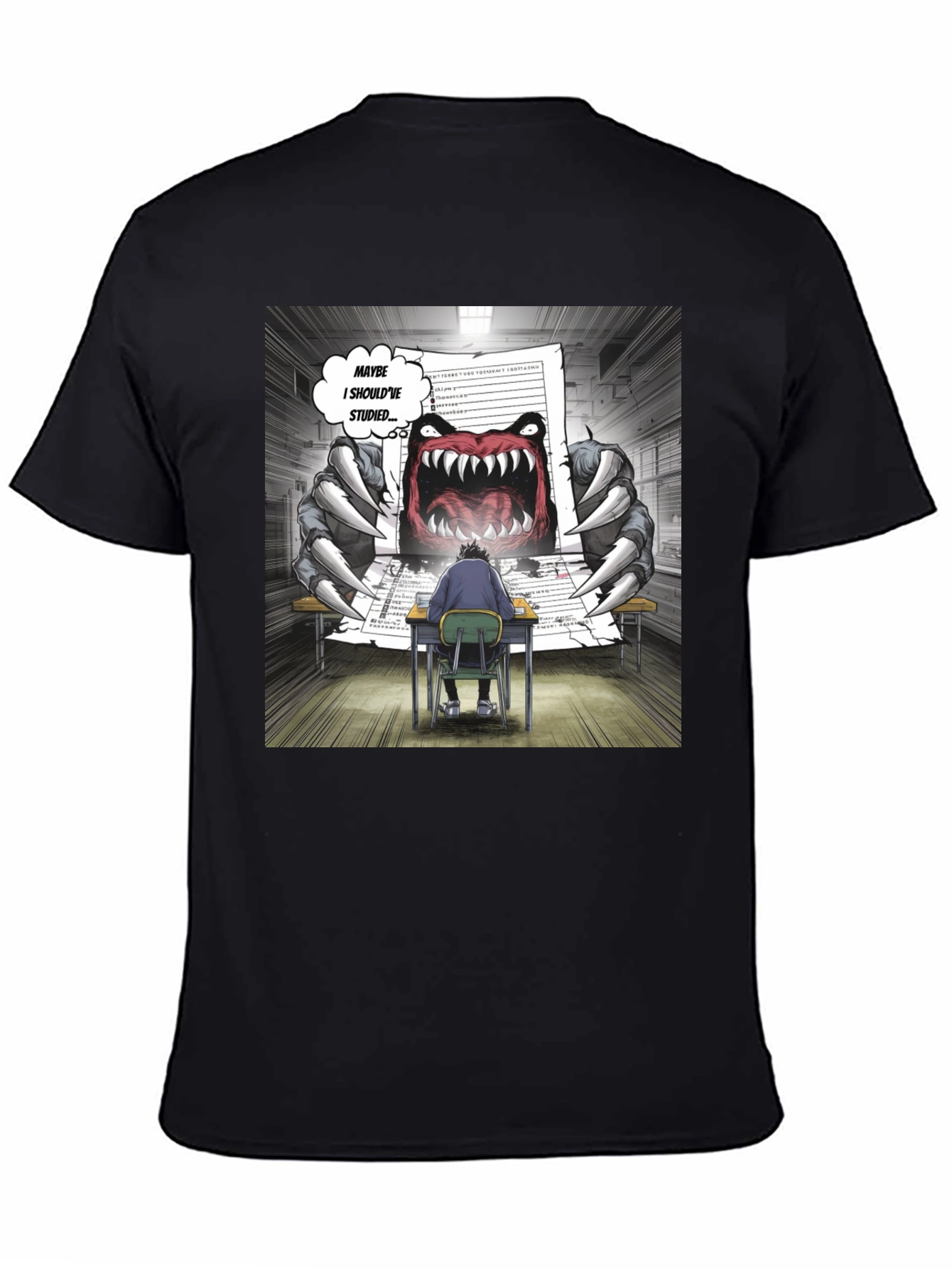 Monster Test T-Shirt - Study Humor Tee