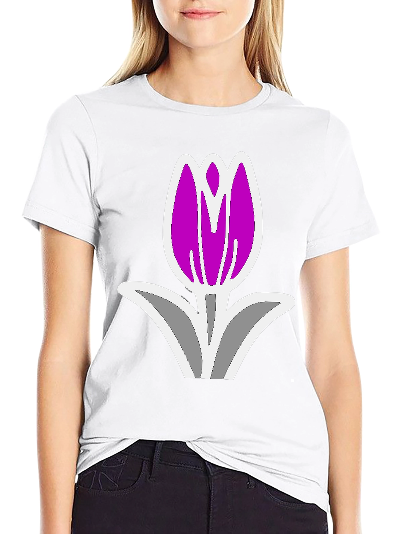 Tulip Graphic Tee - Black