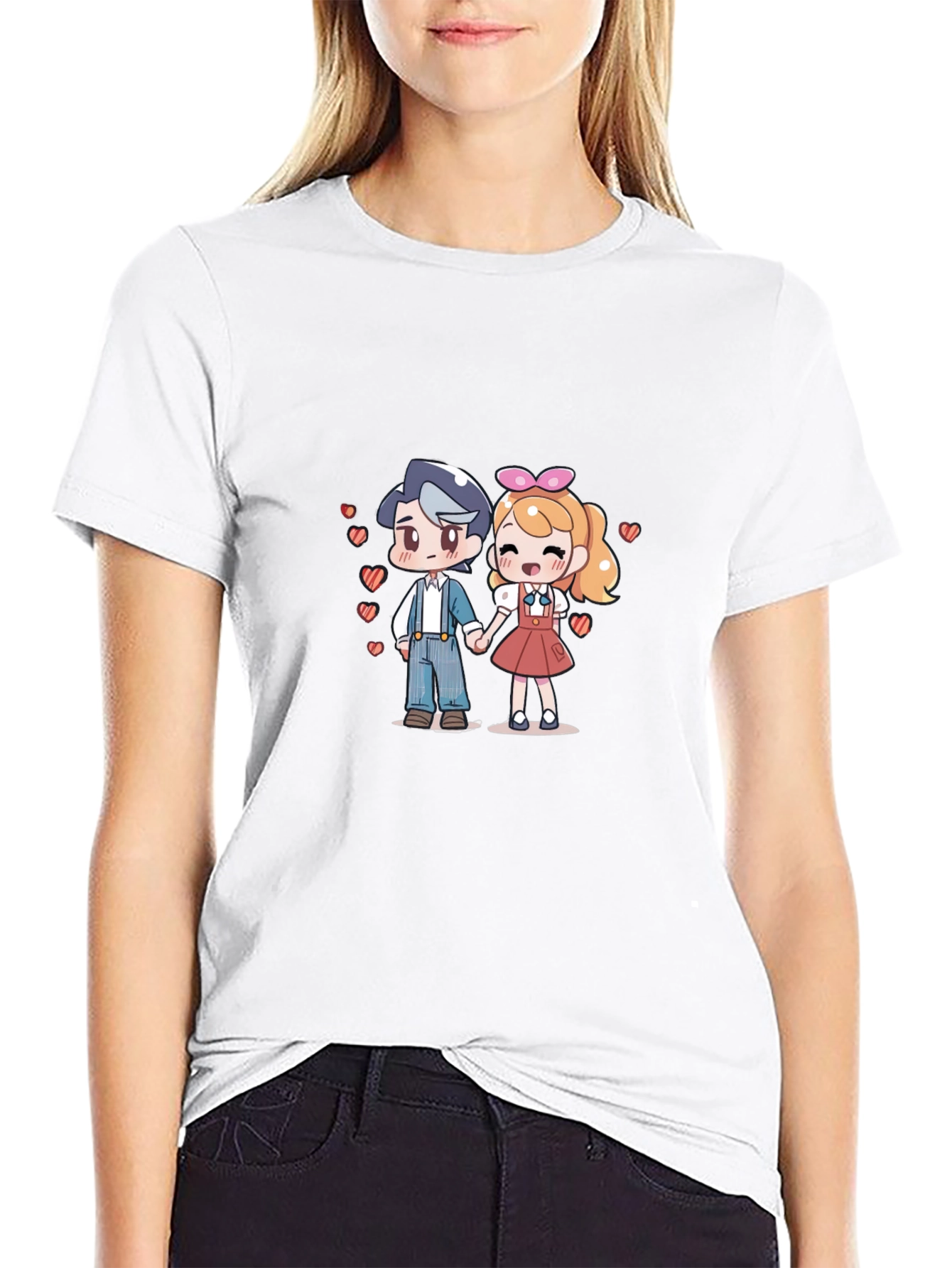 Anime Love T-Shirt - Cute Couple Tee