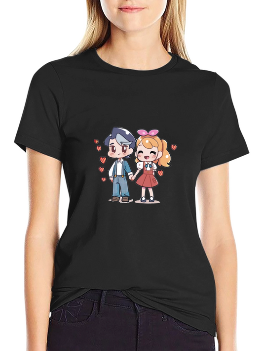 Anime Love T-Shirt - Cute Couple Tee