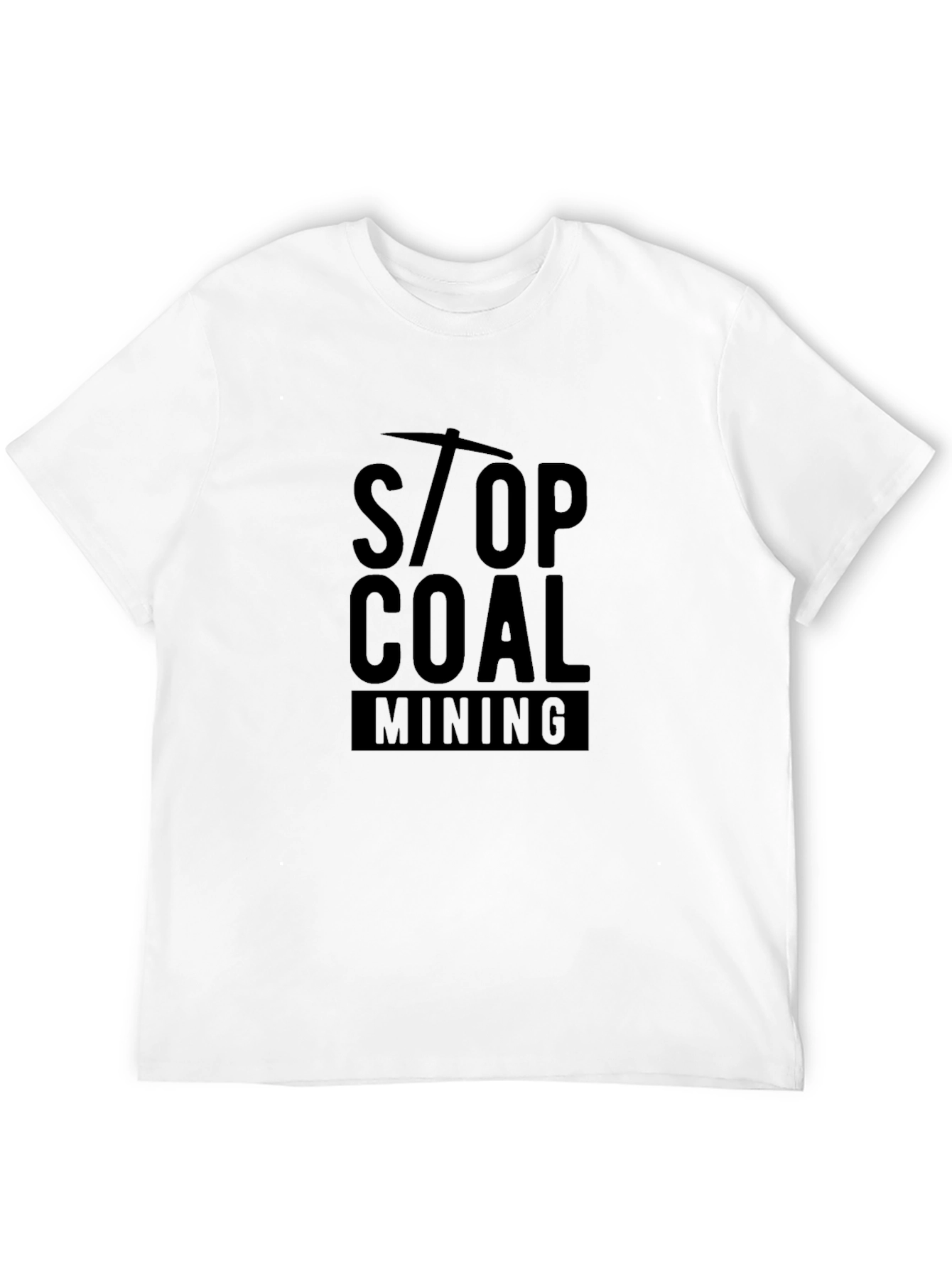 Stop Coal Mining Graphic Tee - Black