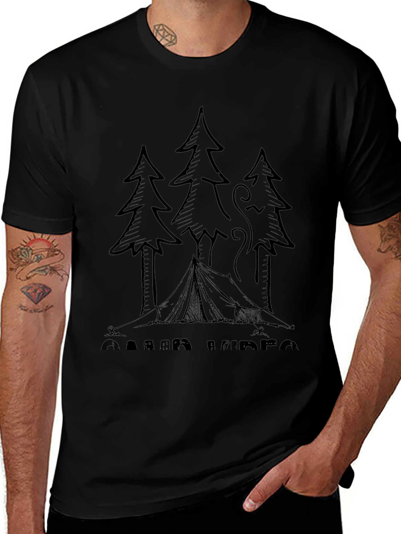 Camp Vibes Graphic Tee - Outdoor Adventure Shirt