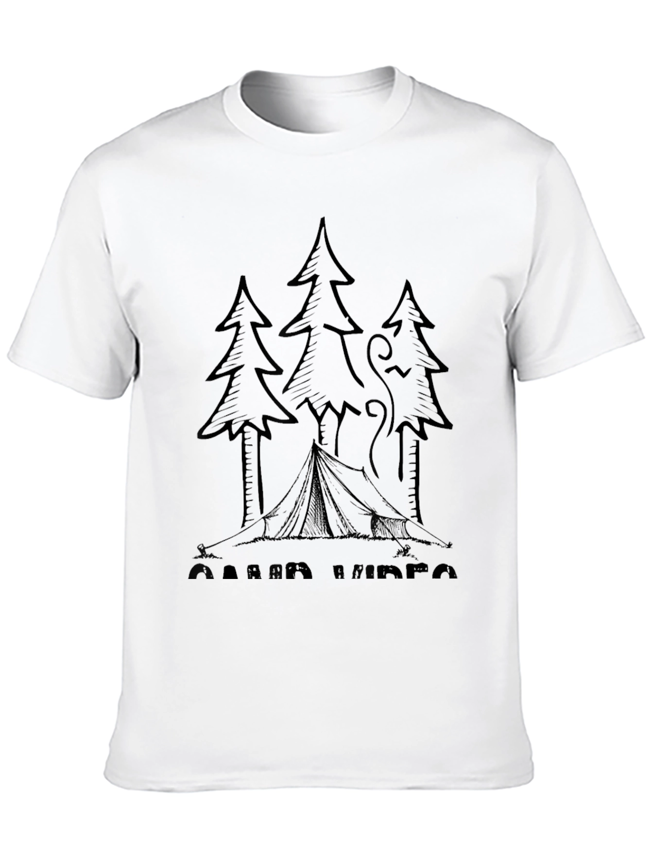 Camp Vibes Graphic Tee - Outdoor Adventure Shirt