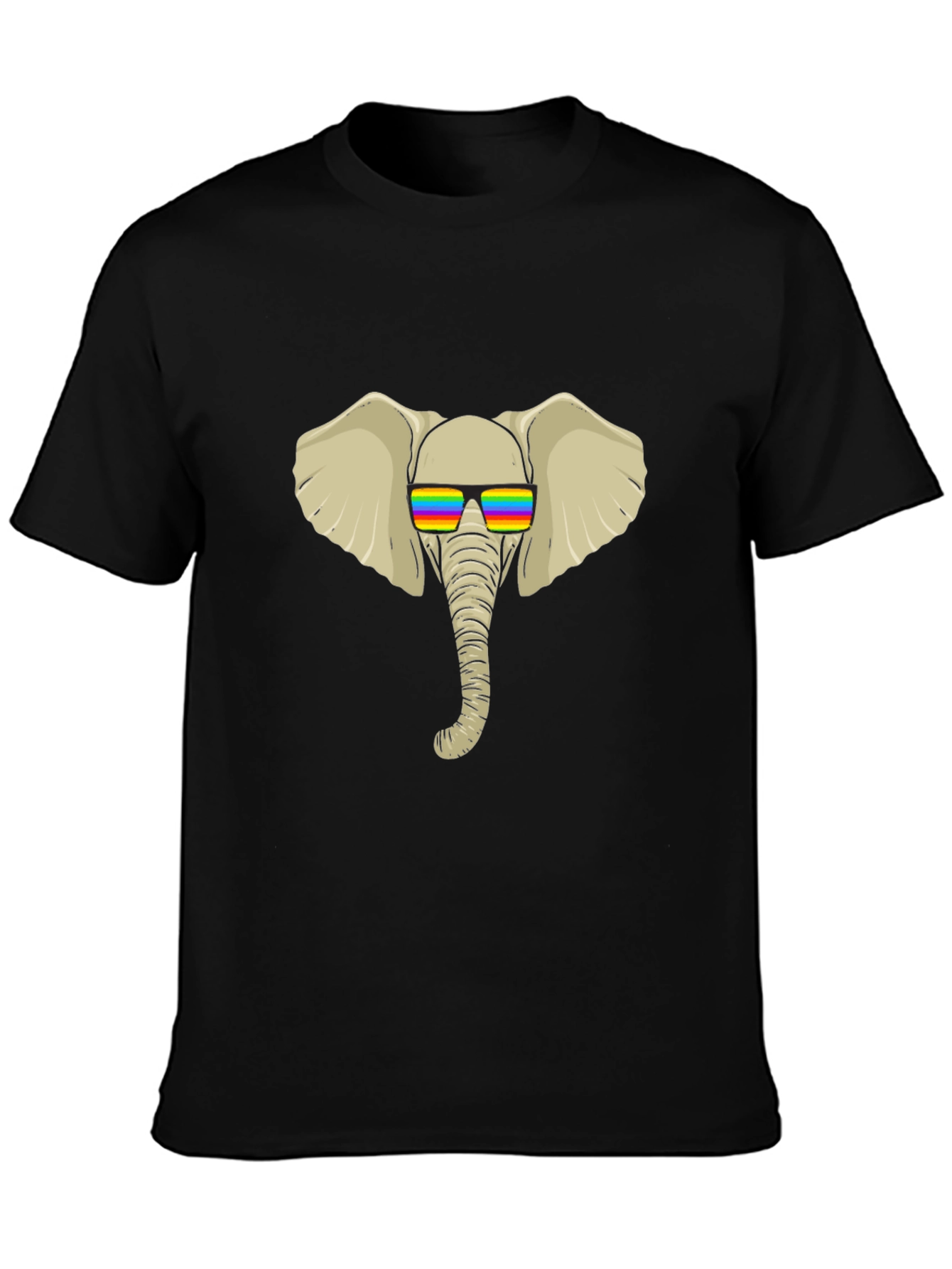 Cool Elephant Tee - Rainbow Shades