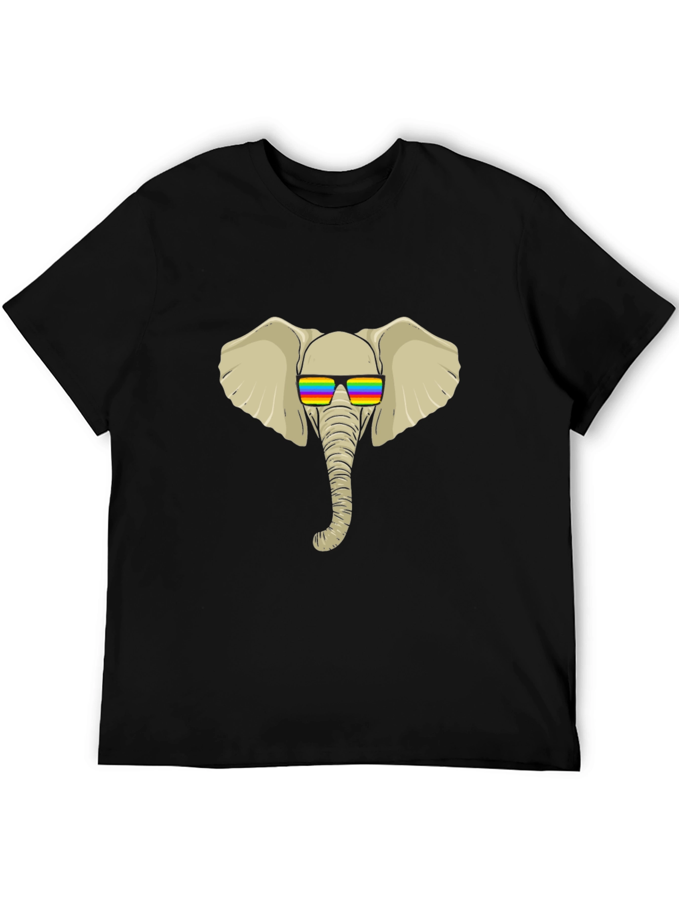 Cool Elephant Tee - Rainbow Shades