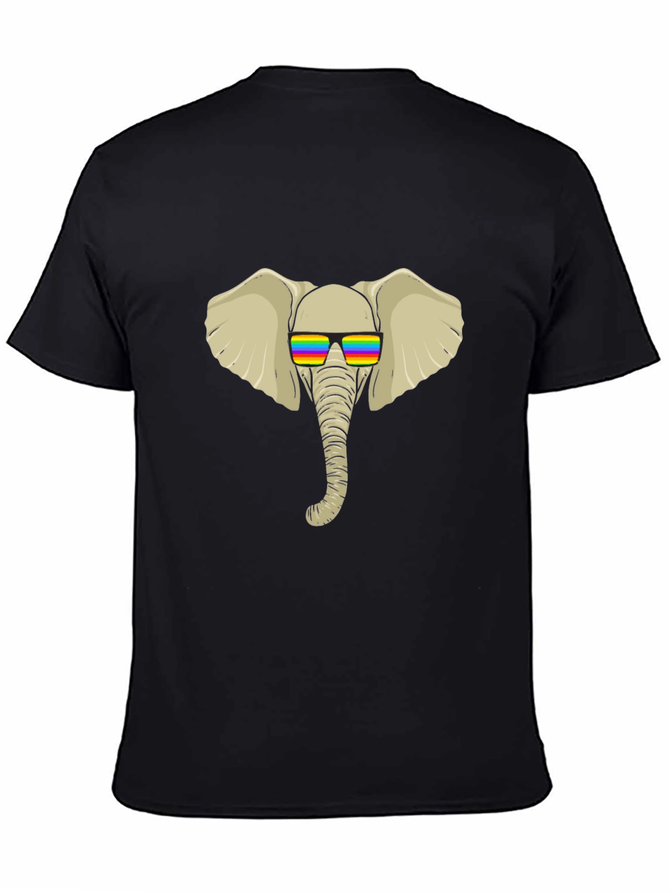 Cool Elephant Tee - Rainbow Shades