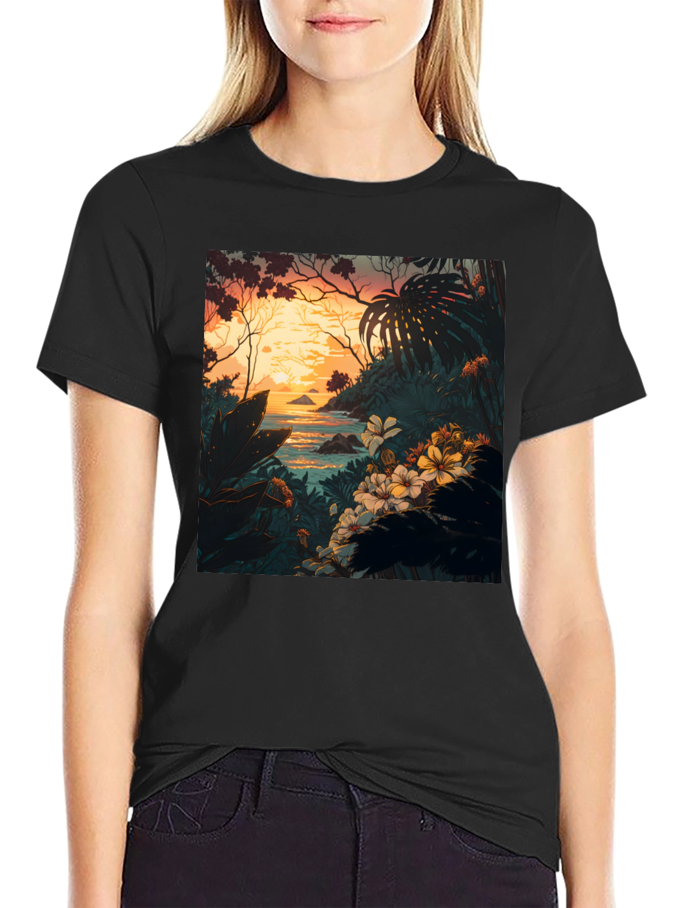Tropical Paradise Graphic Tee - Island Life
