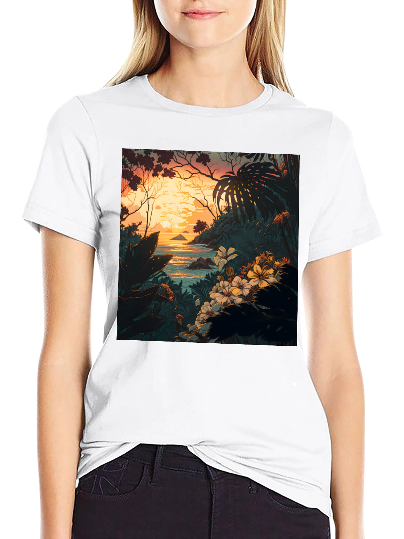 Tropical Paradise Graphic Tee - Island Life