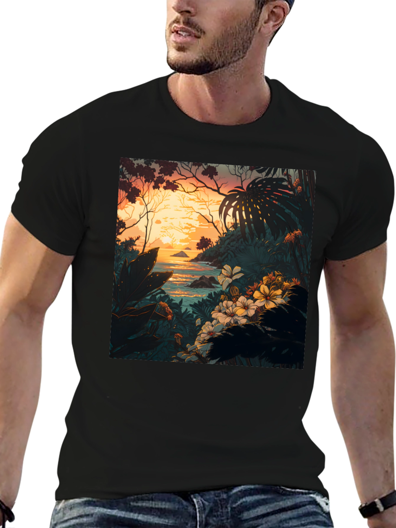Tropical Paradise Graphic Tee - Island Life