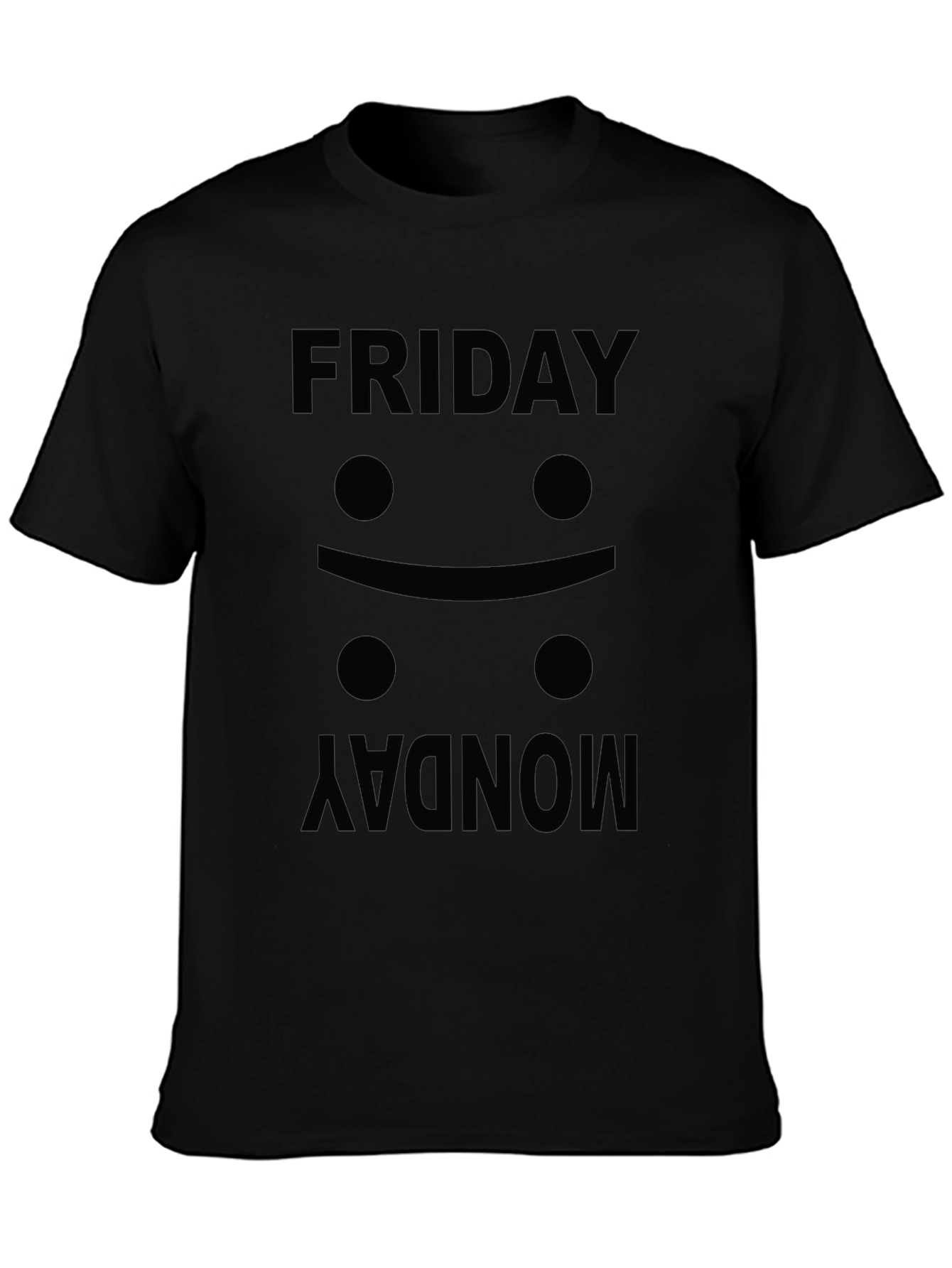 Friday Mood Black Graphic Tee