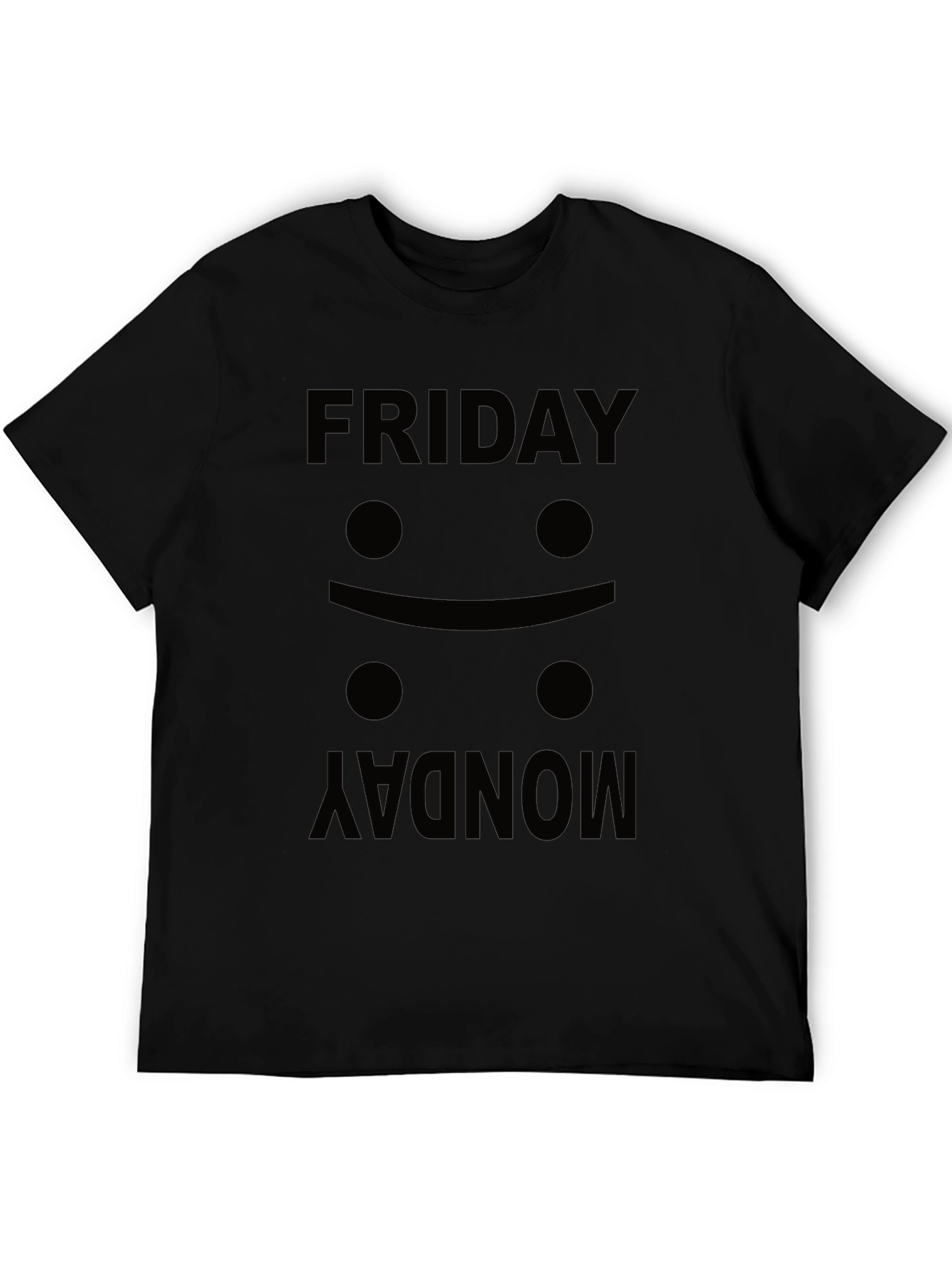 Friday Mood Black Graphic Tee