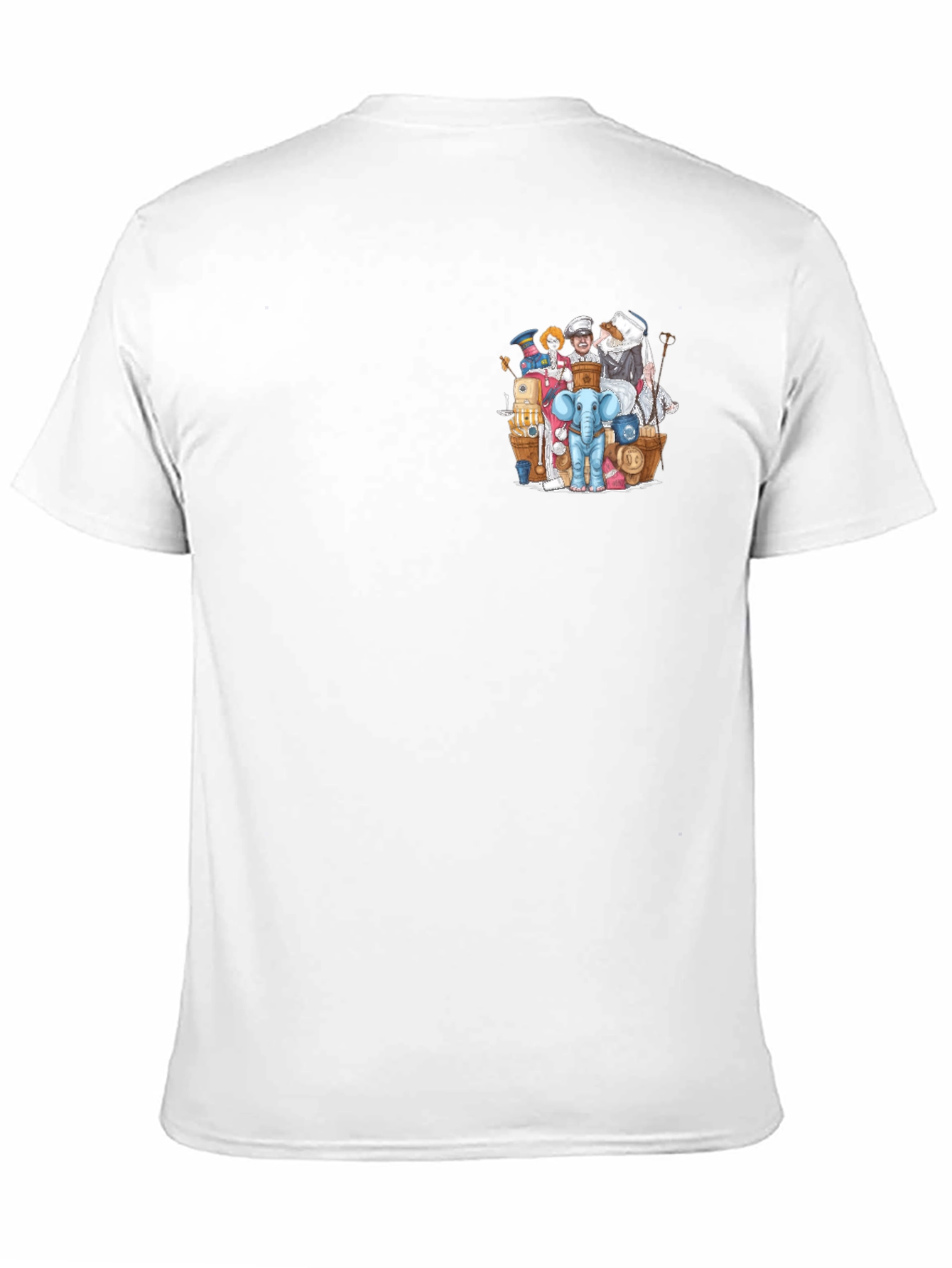 Novelty Character Print Black T-Shirt