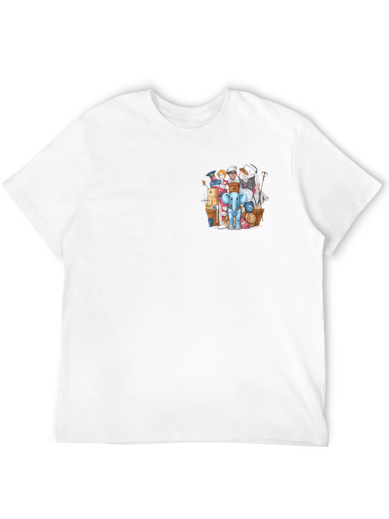 Novelty Character Print Black T-Shirt