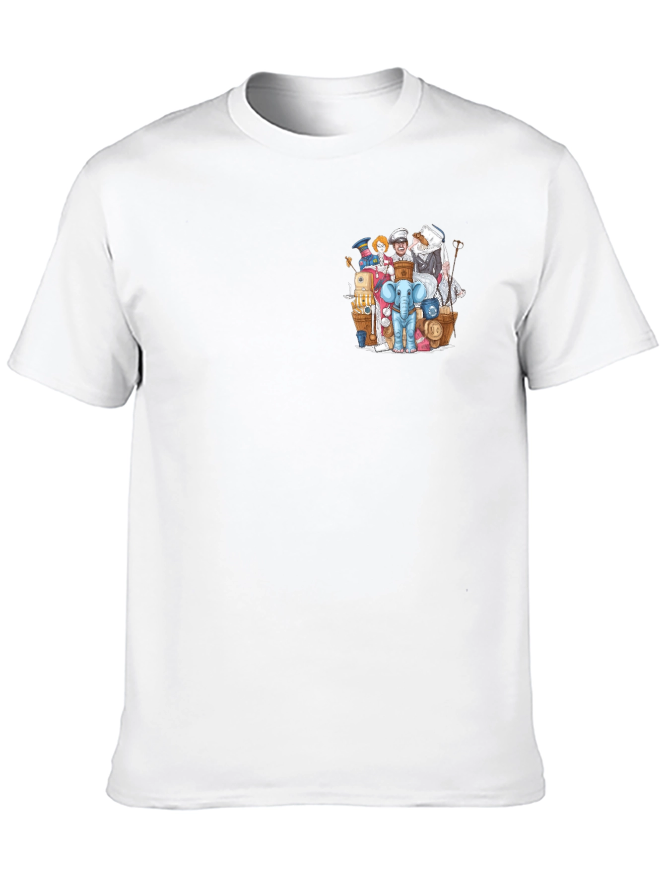 Novelty Character Print Black T-Shirt