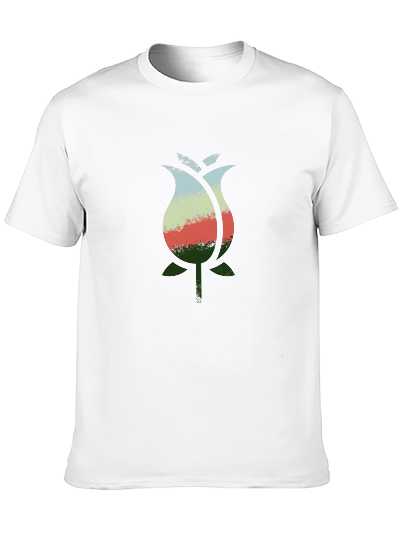 Floral Graphic Black T-Shirt - Nature Inspired Design