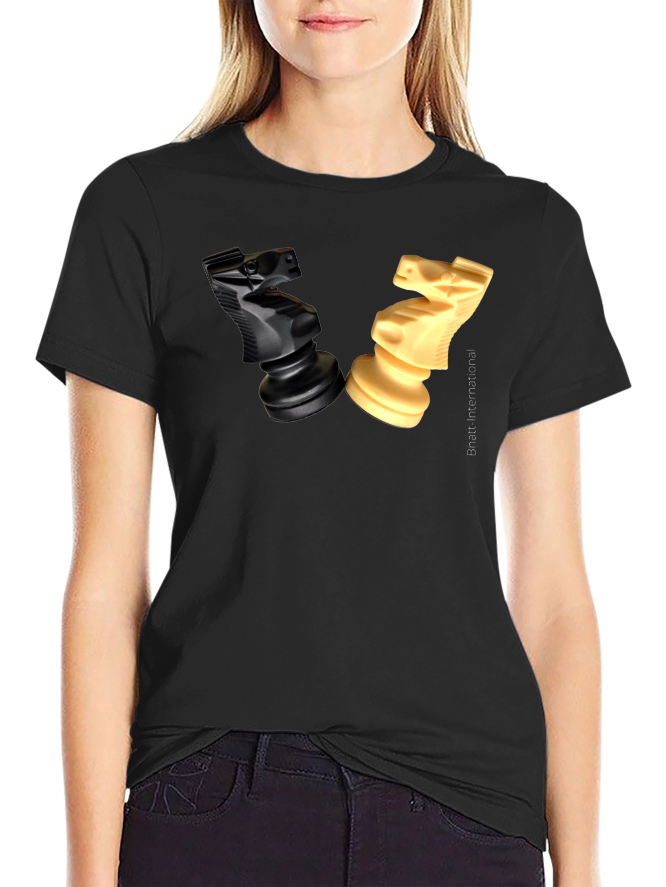 Chess Knights T-Shirt - Strategy & Style
