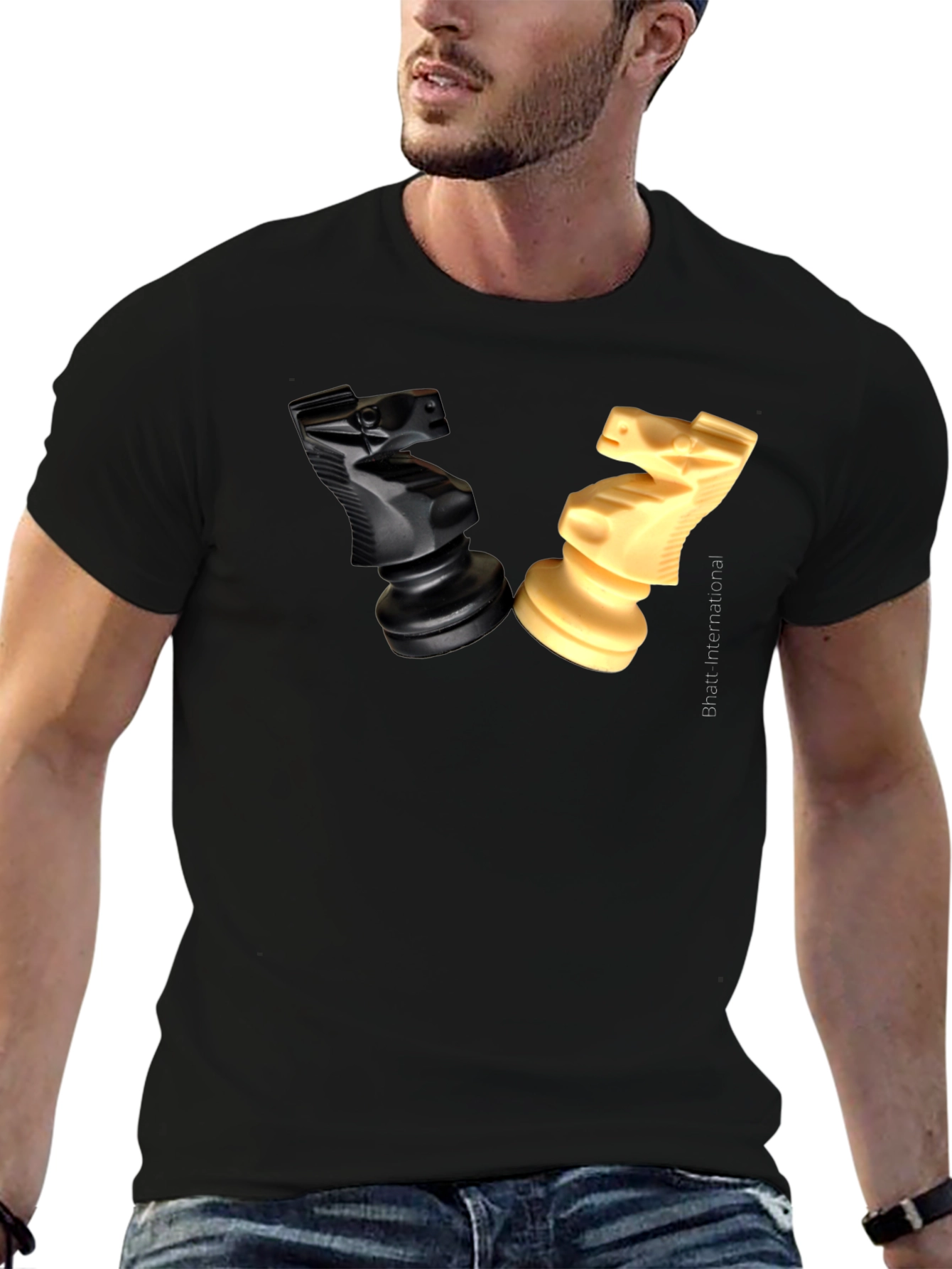 Chess Knights T-Shirt - Strategy & Style