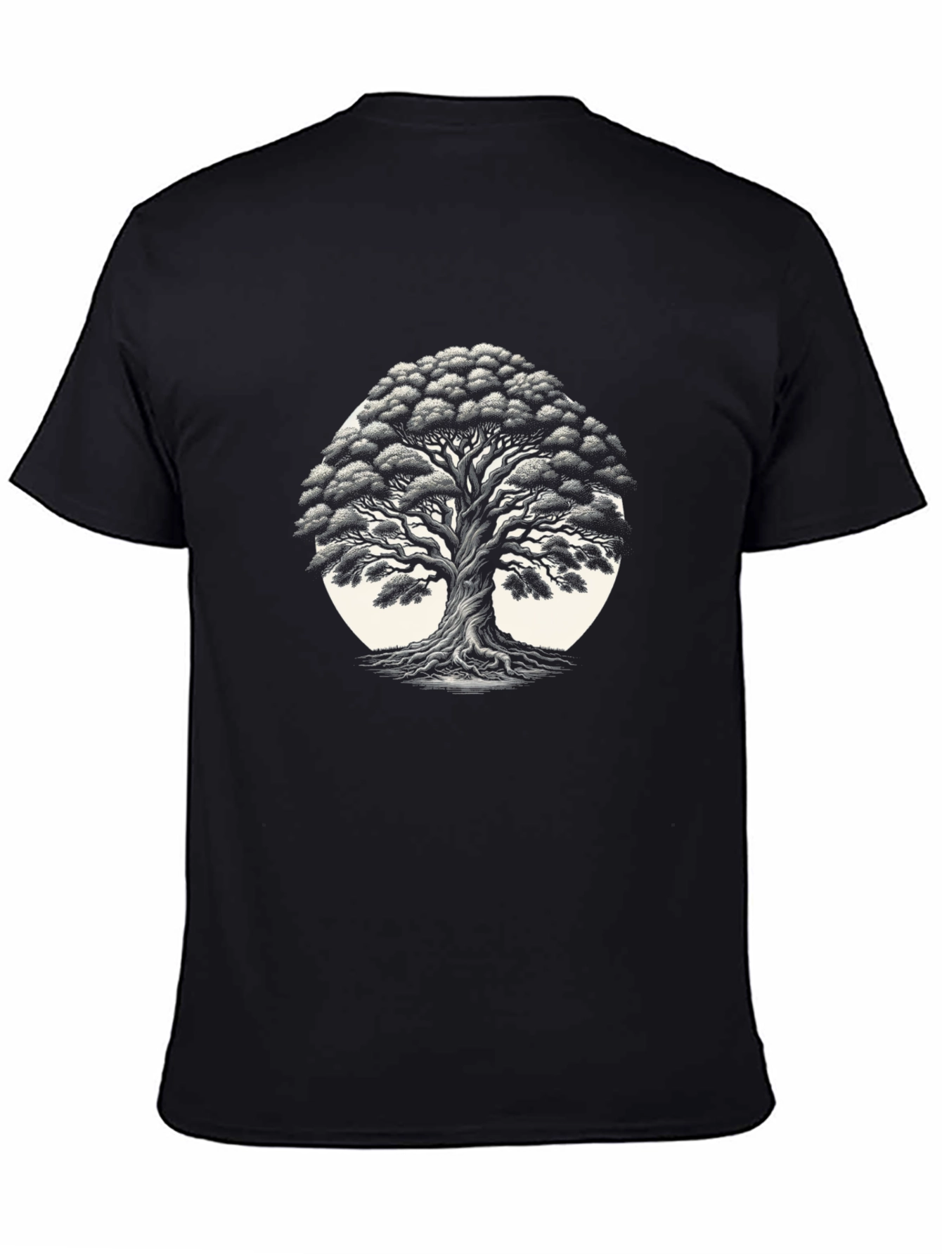 Black Tree of Life Graphic Tee - Nature Inspired