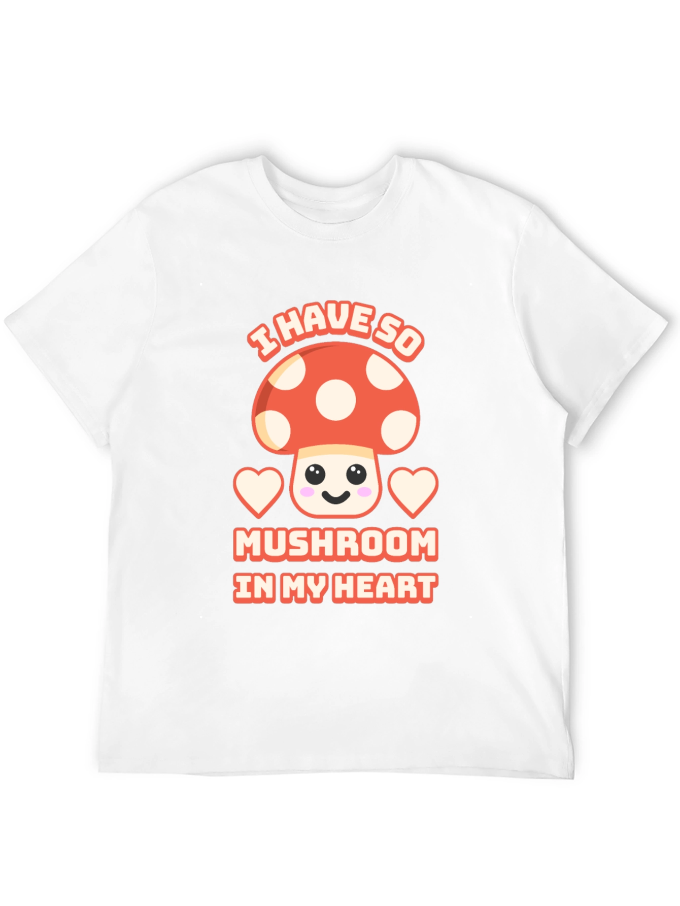 Mushroom Heart T-Shirt Cute Kawaii Tee