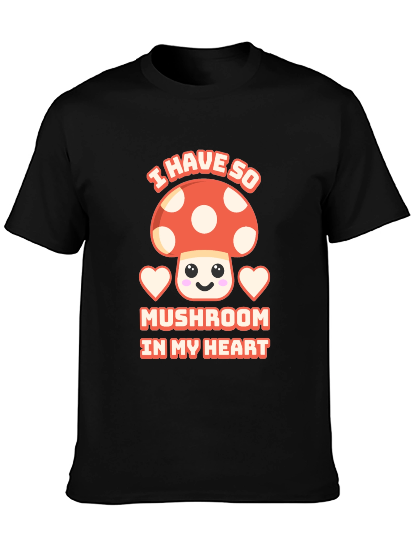 Mushroom Heart T-Shirt Cute Kawaii Tee