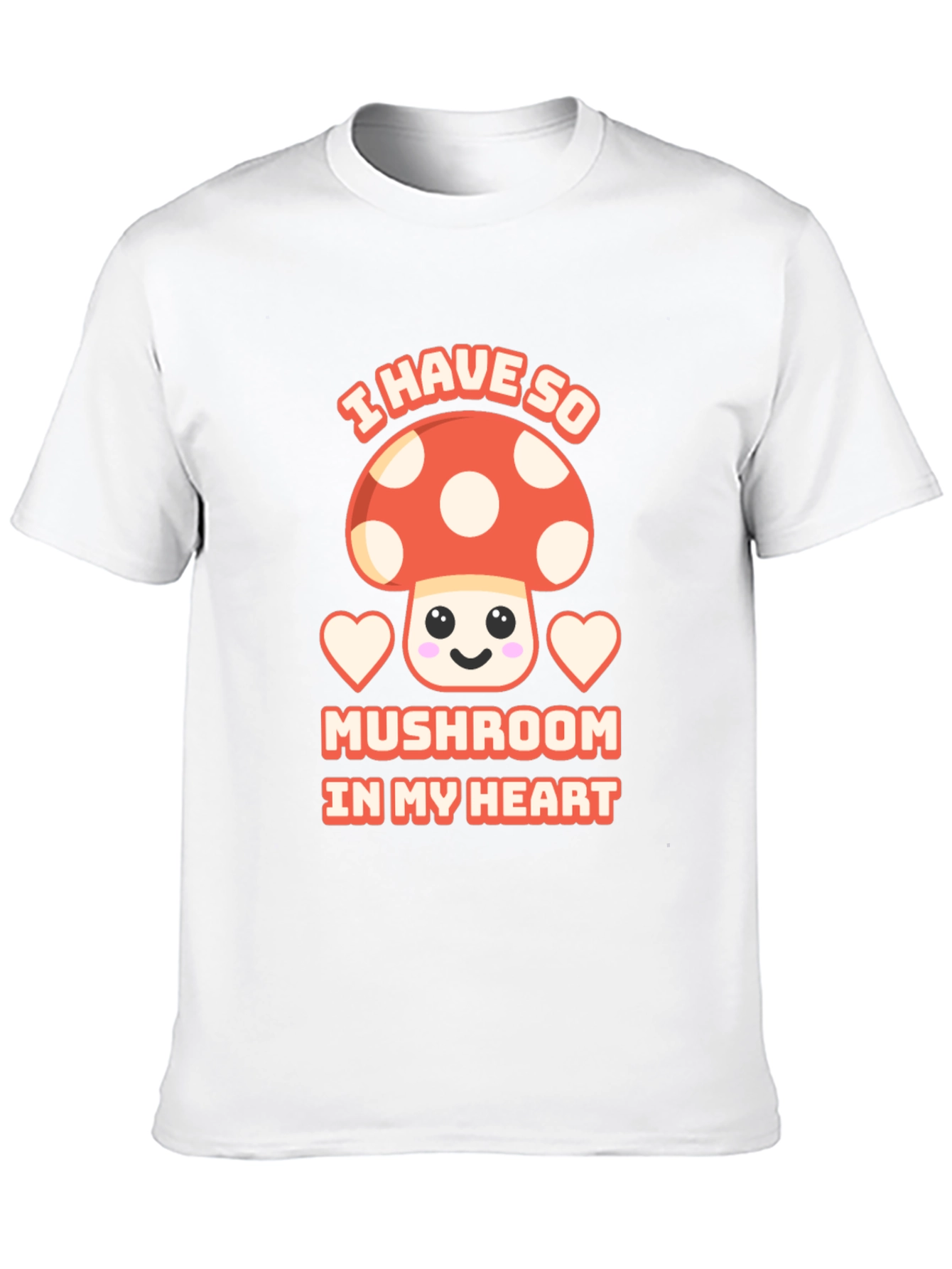Mushroom Heart T-Shirt Cute Kawaii Tee