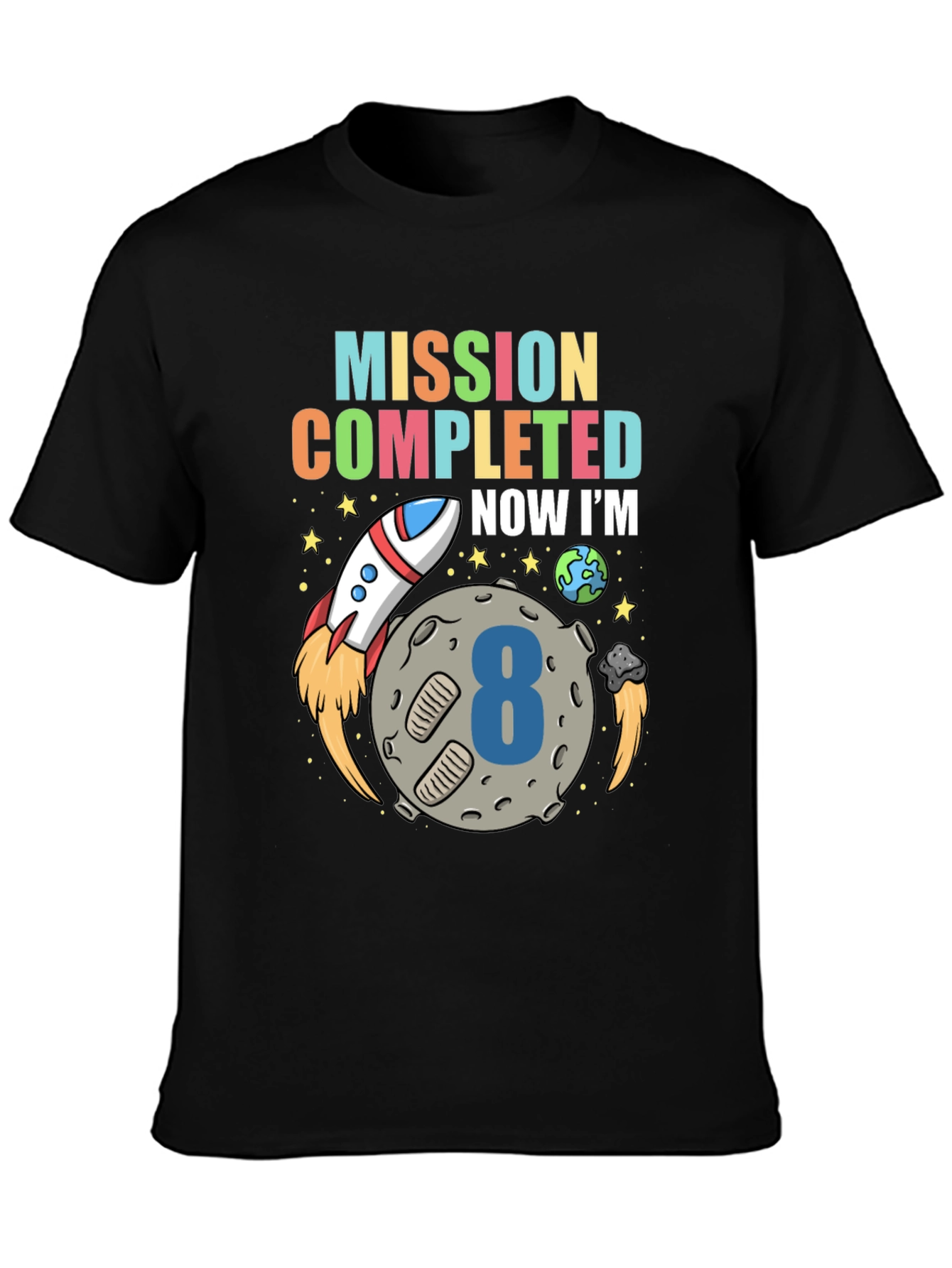 Mission Completed 8th Birthday T-Shirt