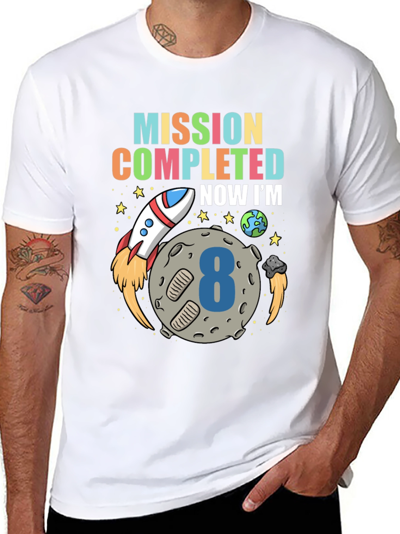 Mission Completed 8th Birthday T-Shirt