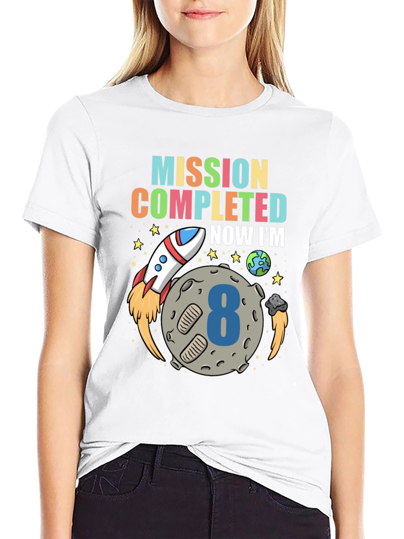 Mission Completed 8th Birthday T-Shirt