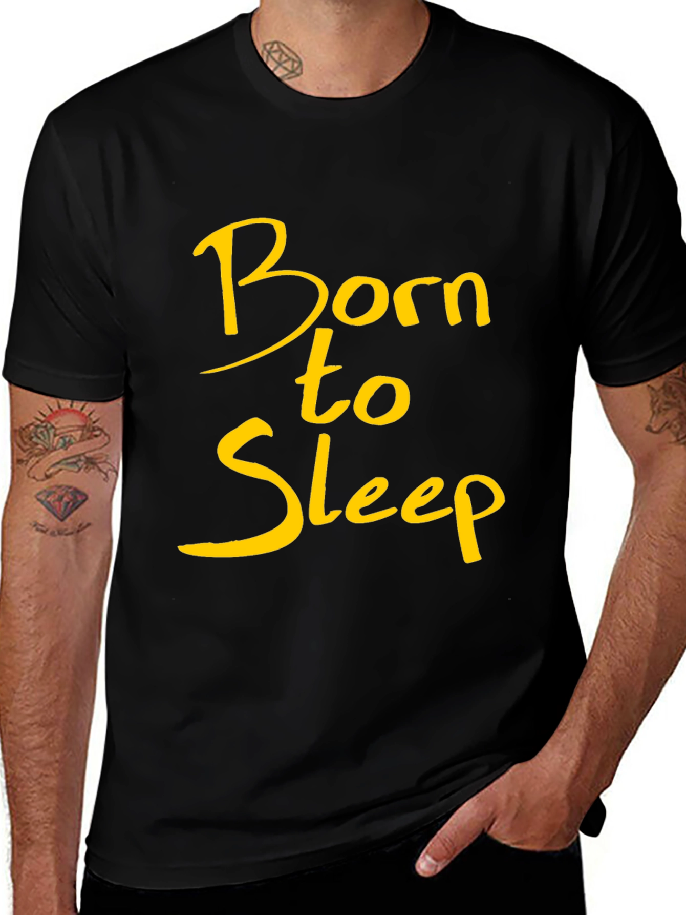 Born to Sleep Black T-Shirt