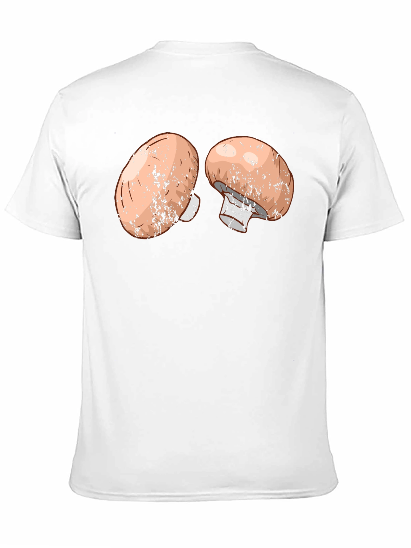 Mushroom Graphic Print Black Tee