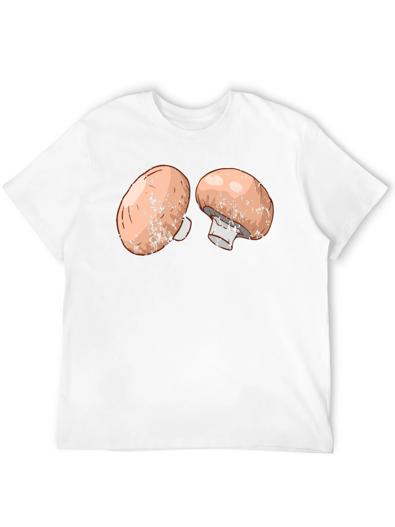 Mushroom Graphic Print Black Tee
