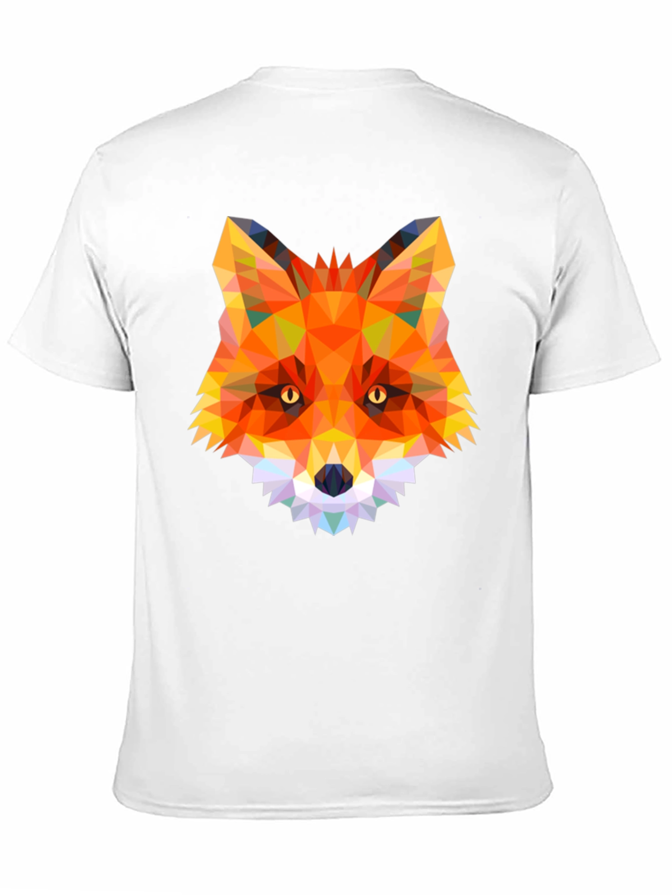 Geometric Fox Graphic T-Shirt - Modern Animal Design