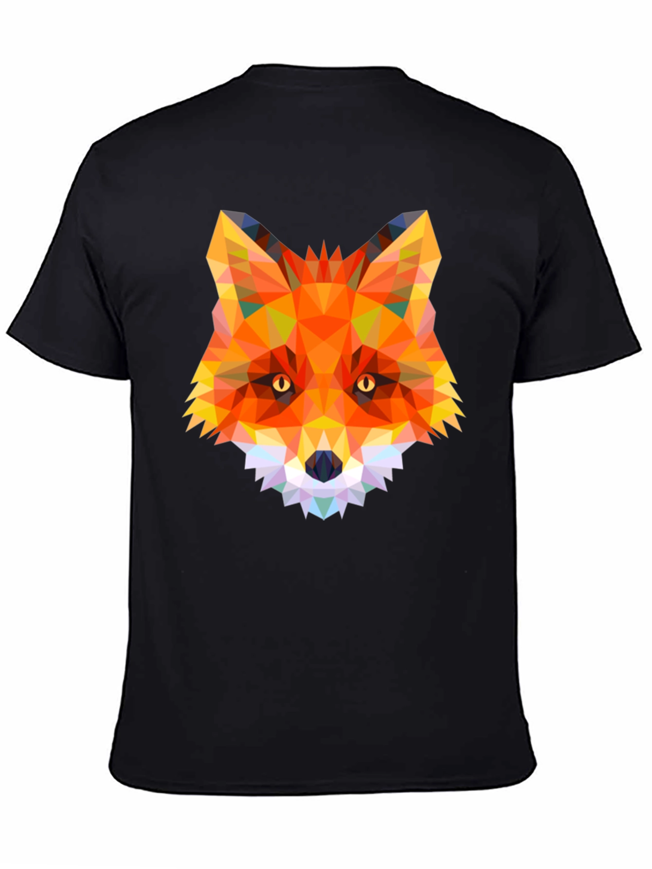 Geometric Fox Graphic T-Shirt - Modern Animal Design
