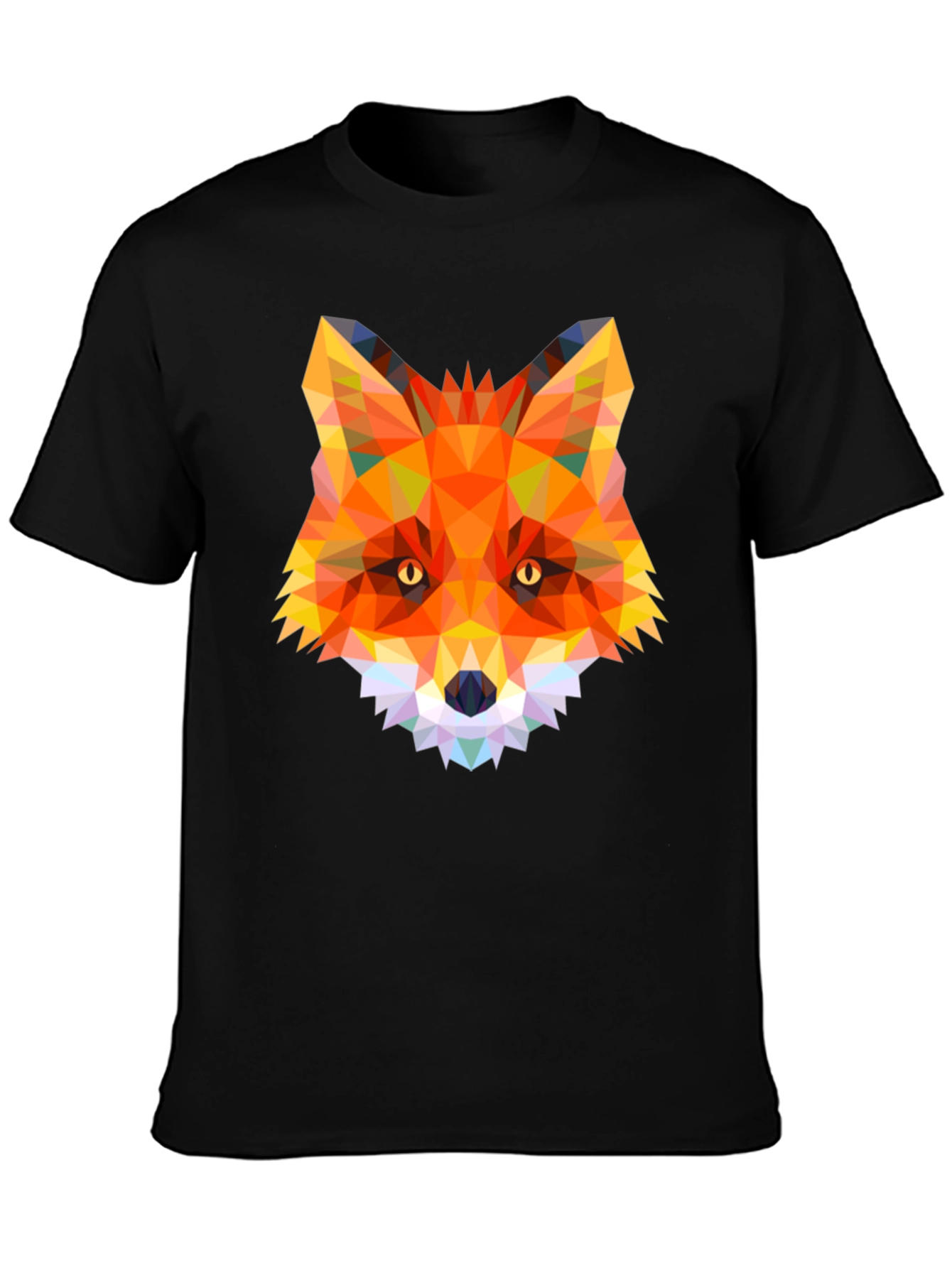 Geometric Fox Graphic T-Shirt - Modern Animal Design