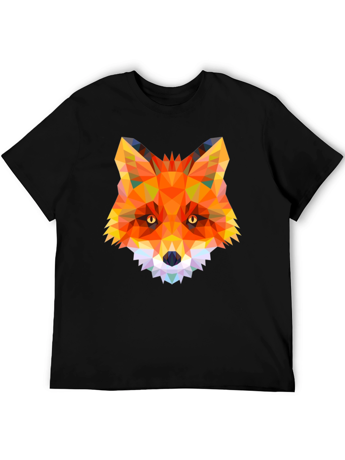Geometric Fox Graphic T-Shirt - Modern Animal Design