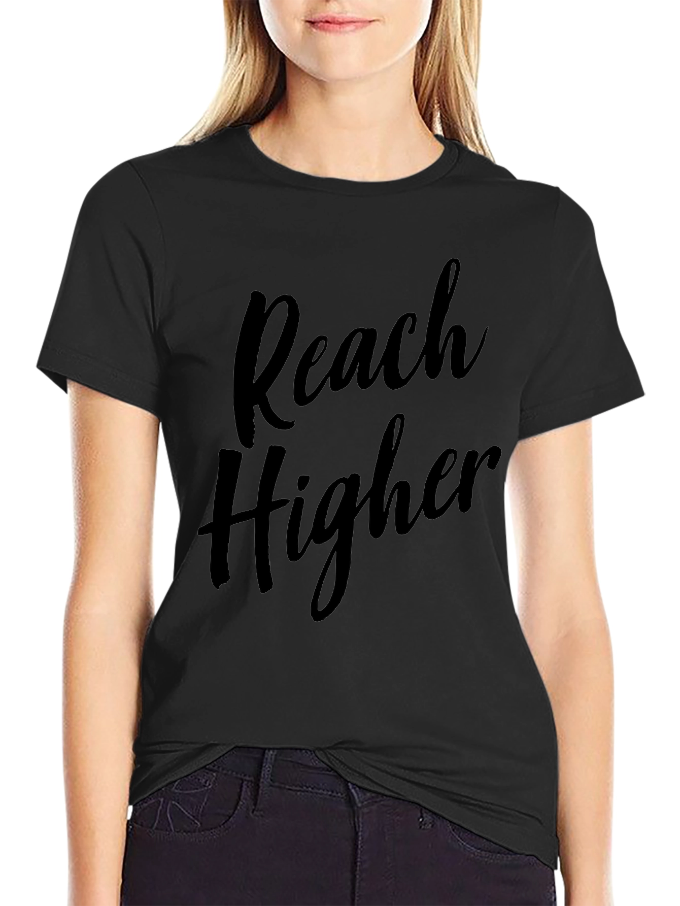 Reach Higher Graphic Tee - Motivational Shirt
