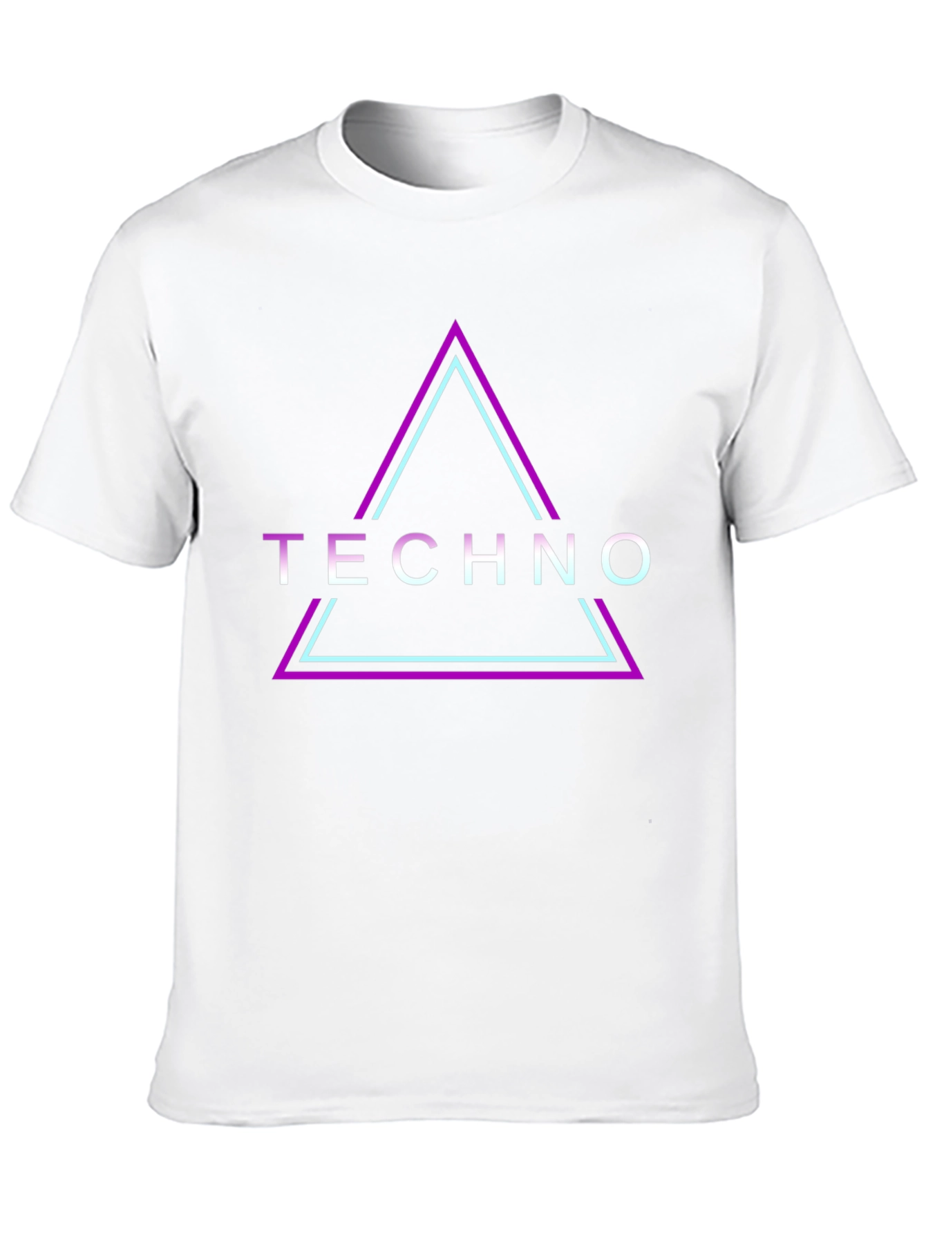 Techno Triangle Graphic Print T-Shirt