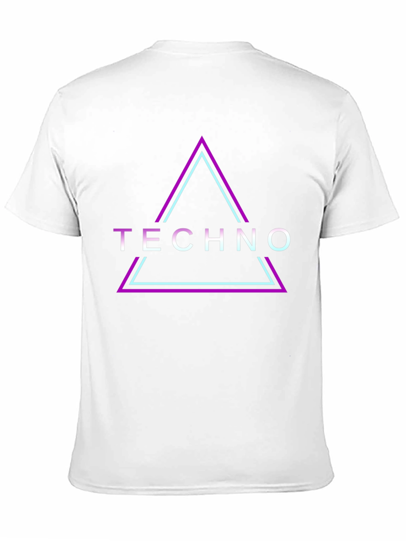 Techno Triangle Graphic Print T-Shirt