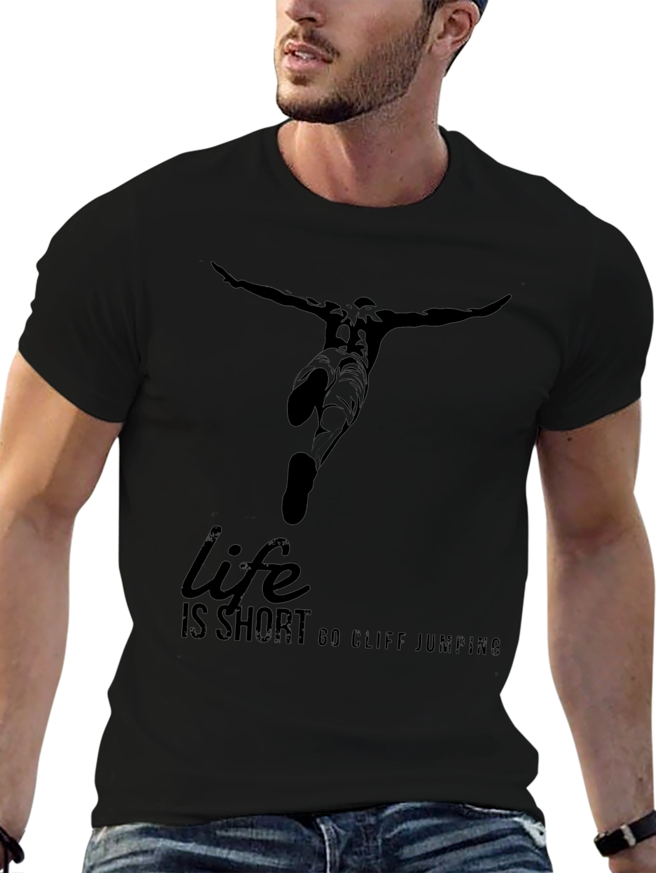 Life is Short Go Cliff Jumping T-Shirt