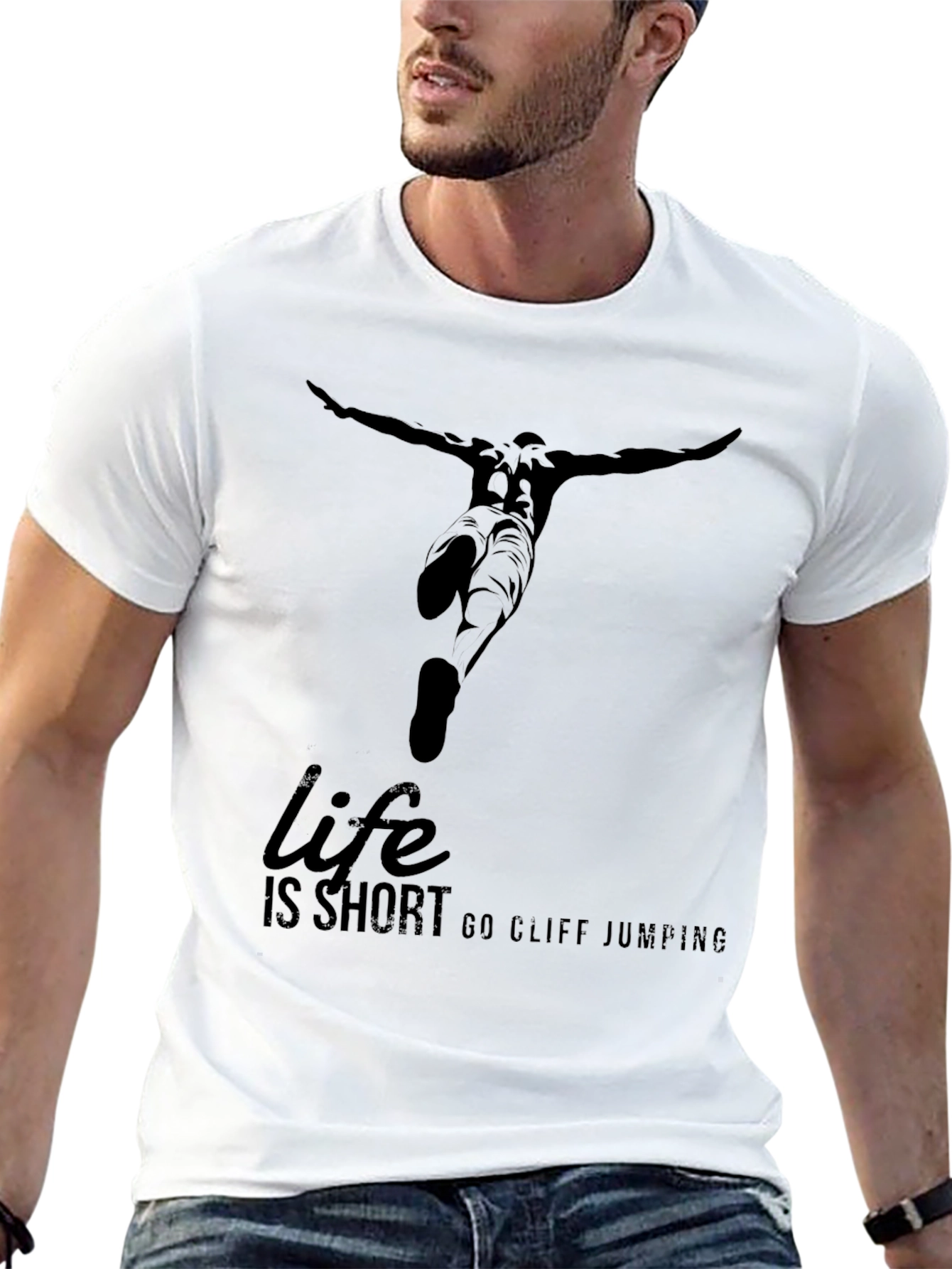 Life is Short Go Cliff Jumping T-Shirt
