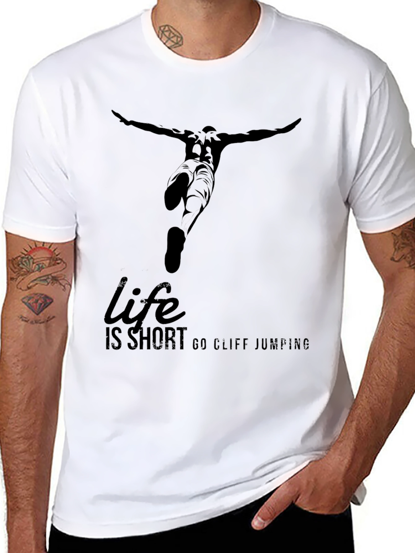 Life is Short Go Cliff Jumping T-Shirt