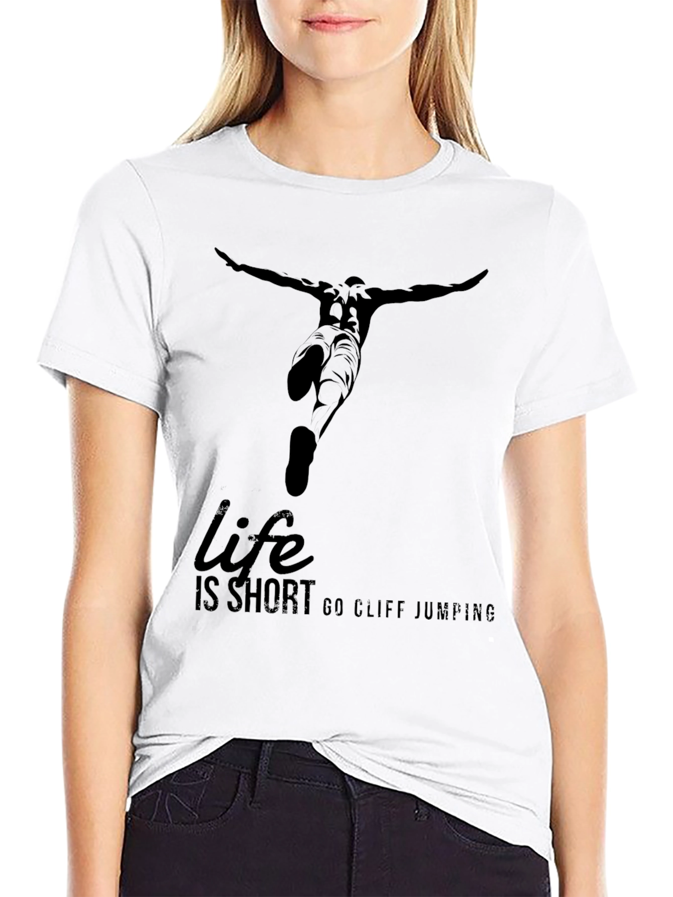 Life is Short Go Cliff Jumping T-Shirt