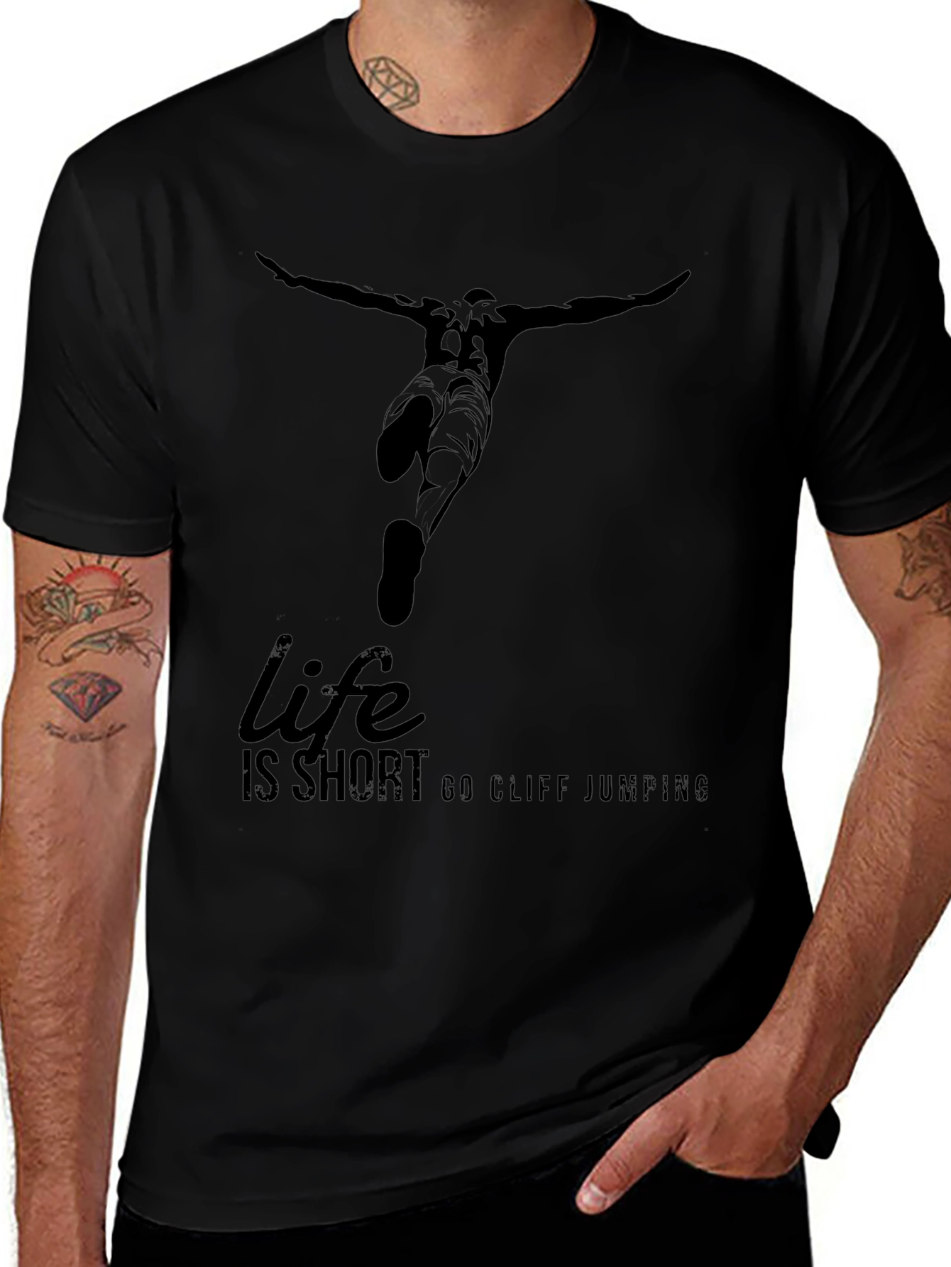 Life is Short Go Cliff Jumping T-Shirt