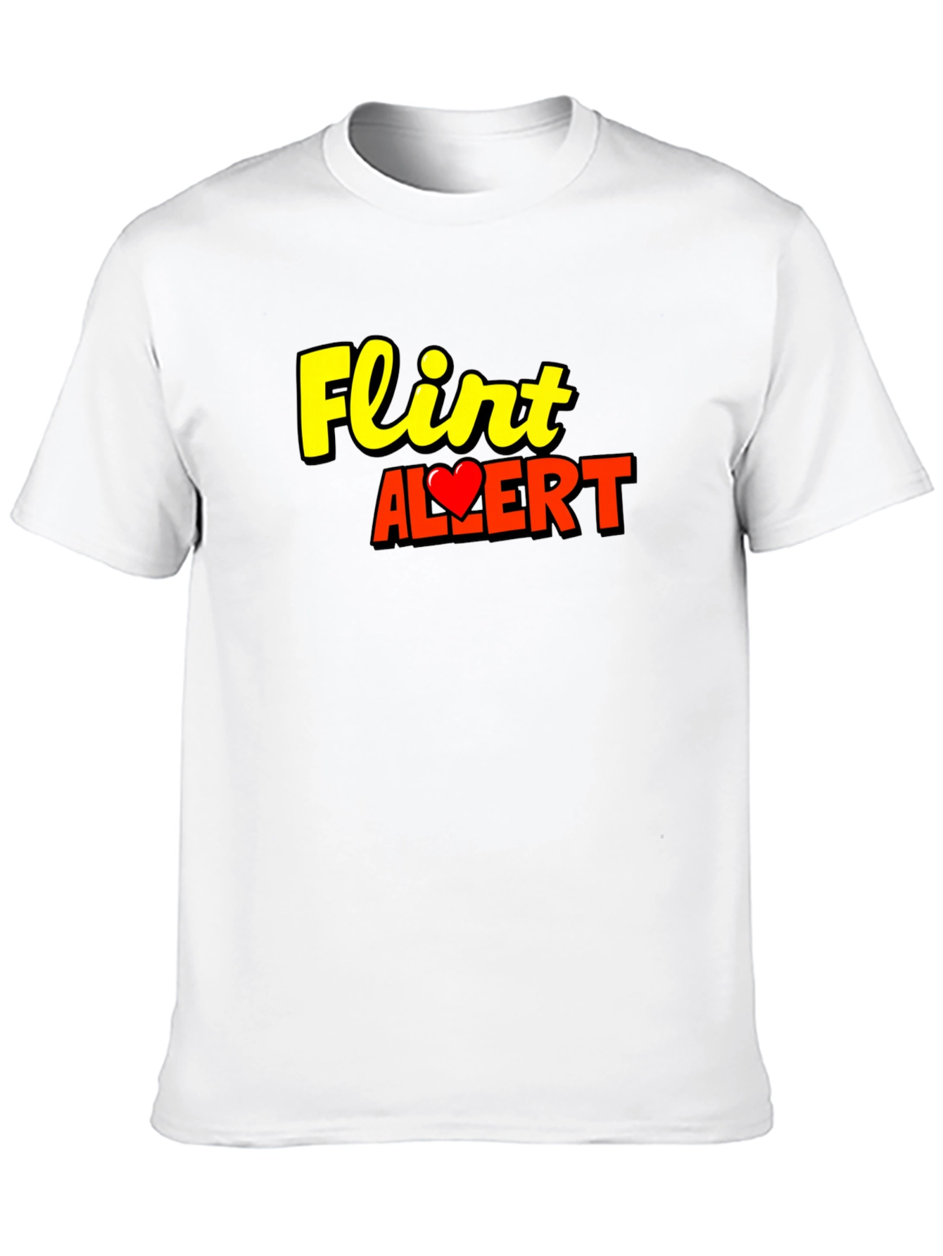 Flirt Alert Graphic T-Shirt - Black Short Sleeve